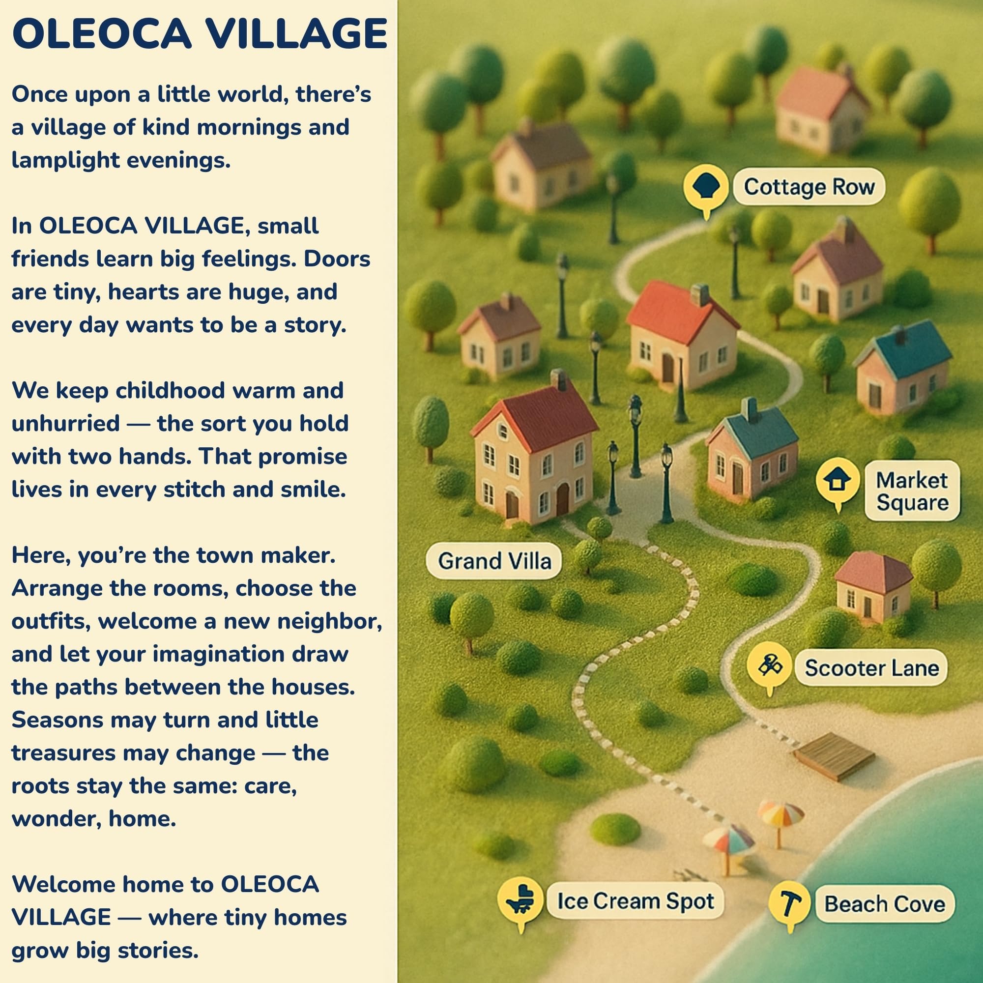 OLEOCA Village display connects laundry to daily storytelling