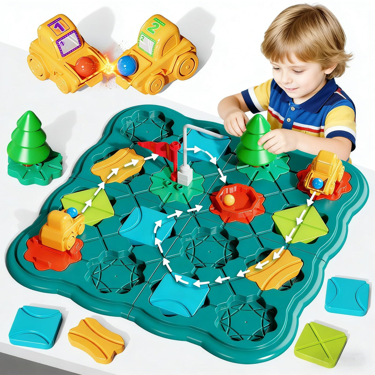 Olfrid STEM Board Game packaging shown as a gift-ready box for ages 3–8.