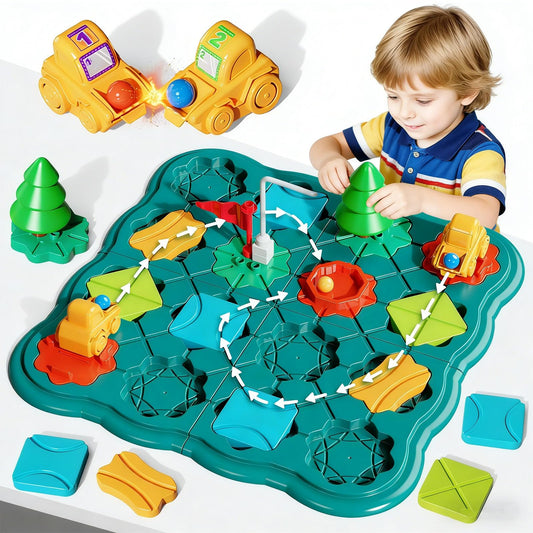 Olfrid STEM Board Game packaging shown as a gift-ready box for ages 3–8.