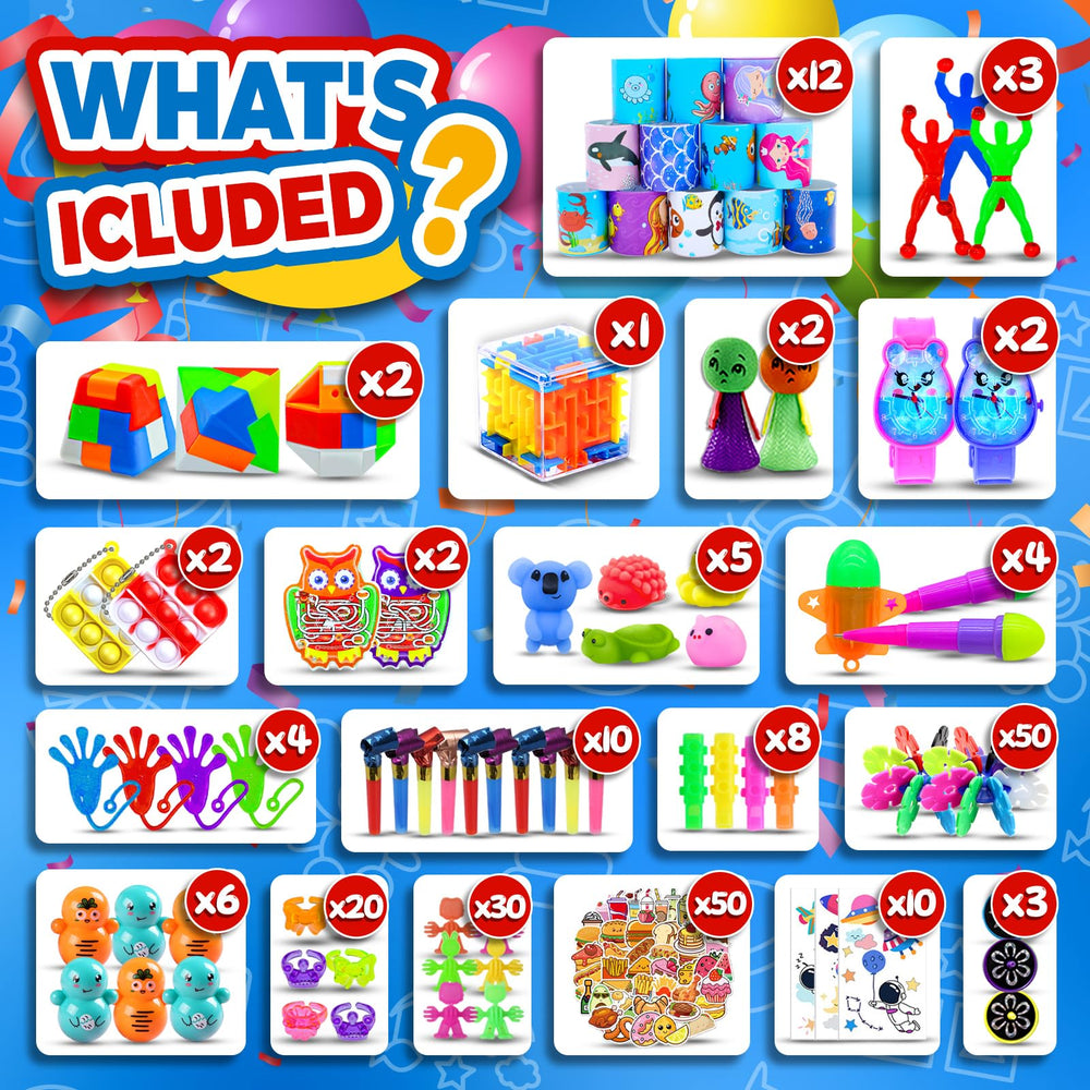 Olganicor pinata fillers shown as durable, colorful prizes for celebrations.