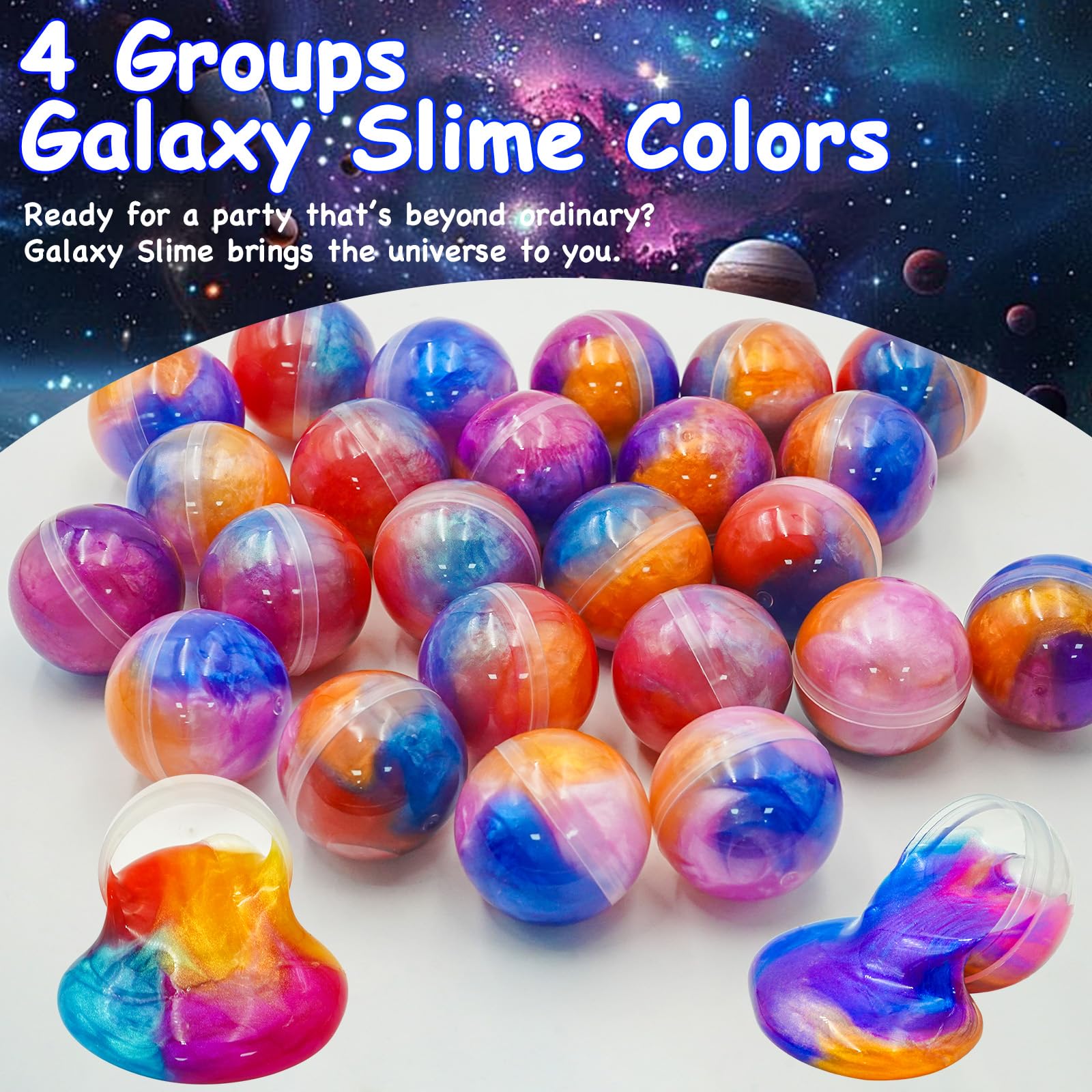 Olixmlya Galaxy Slime Ball in classroom favors setup for rewards