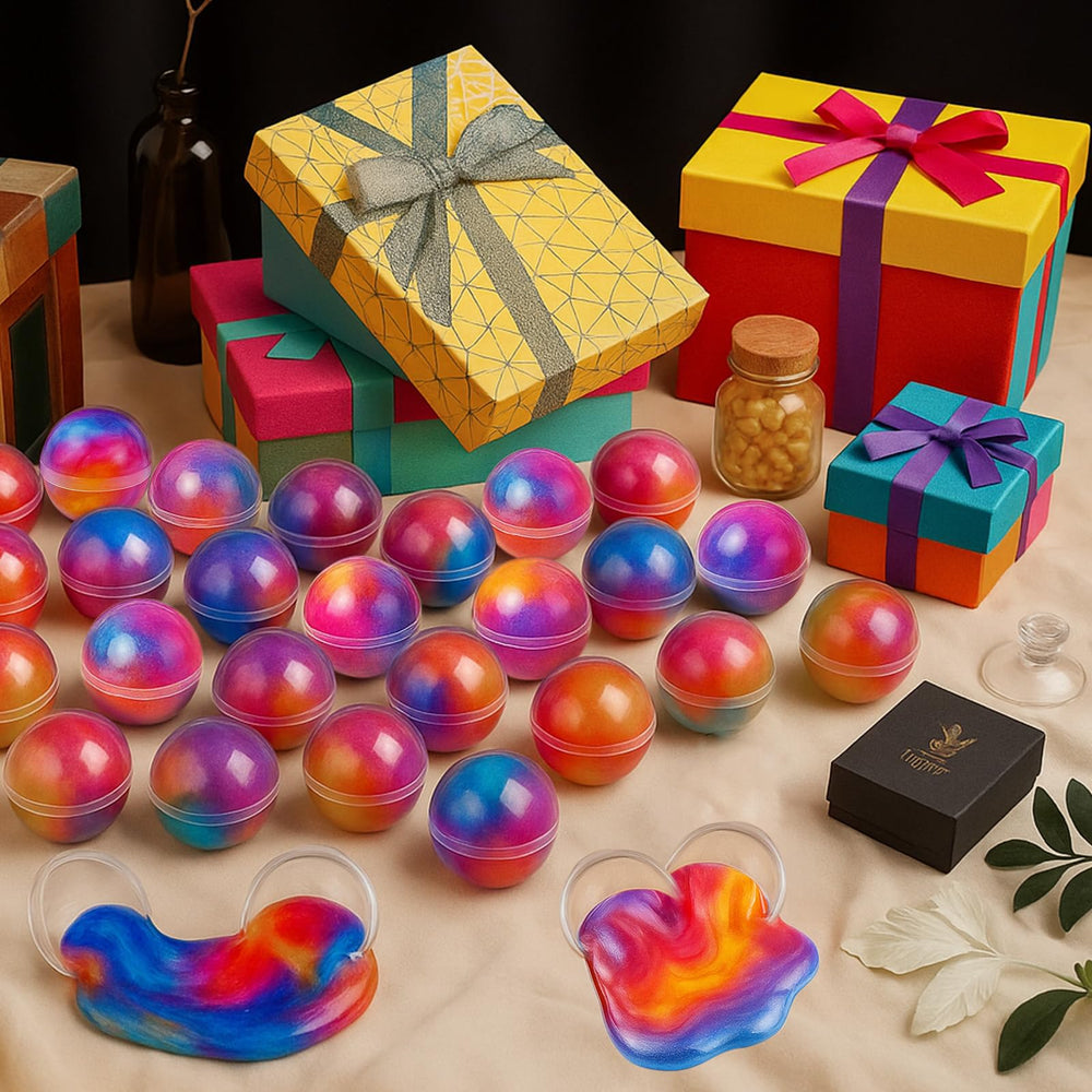 Olixmlya Galaxy Slime Ball ready for gift bags and holiday gifting