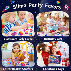 Olixmlya Galaxy Slime Ball used as pinata fillers and treat bags