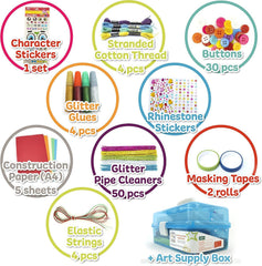 Olly Kids Craft Kits Library offers a variety of materials for endless DIY projects.