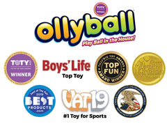 Ollyball Keepy Uppy ready in resealable packaging for easy storage