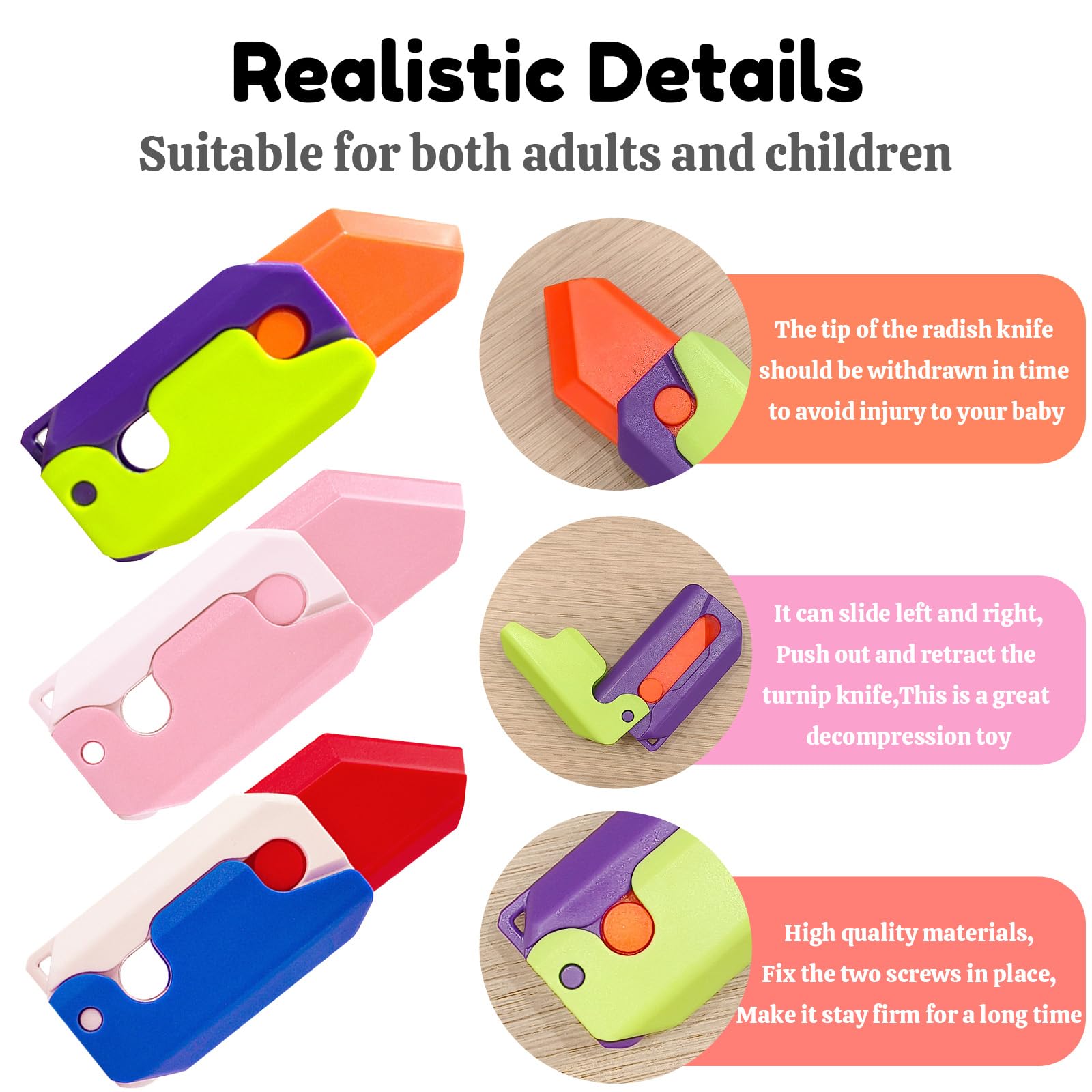 OLRMA radish knife blue-white angle1 enhances fine motor skills through textured surfaces.