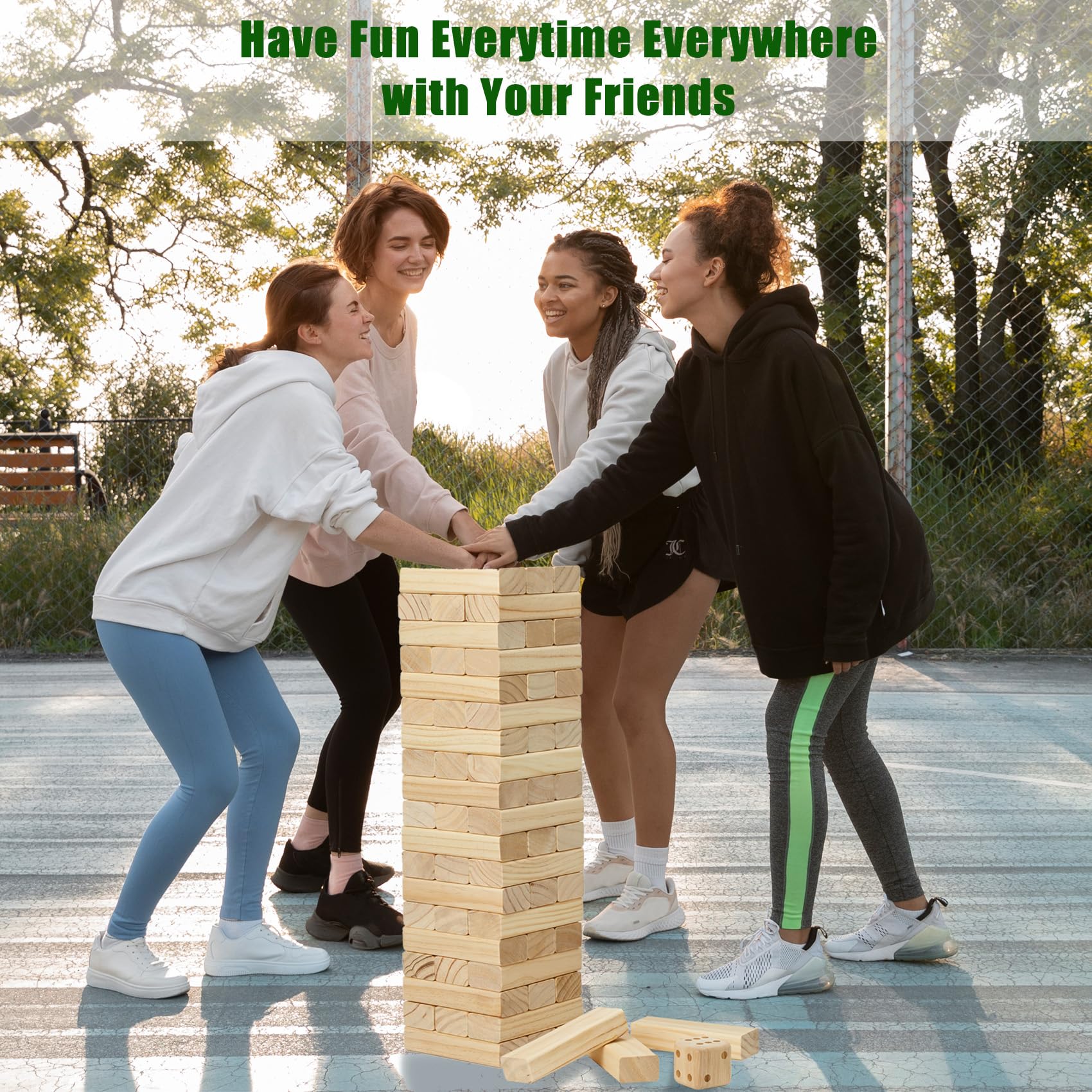 Olsa pinewood blocks sanded smooth for safe, durable play.