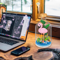 OLTLYUNH flamingo mini figure blocks – easy assembly with clear instructions