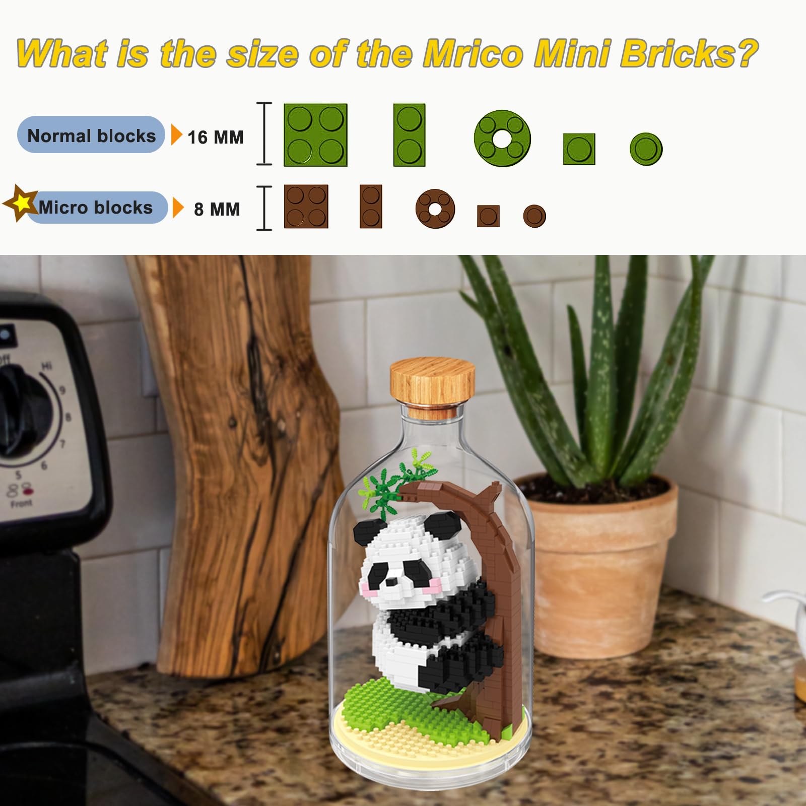 OLTLYUNH panda building set instructions, easy-to-follow steps for assembly