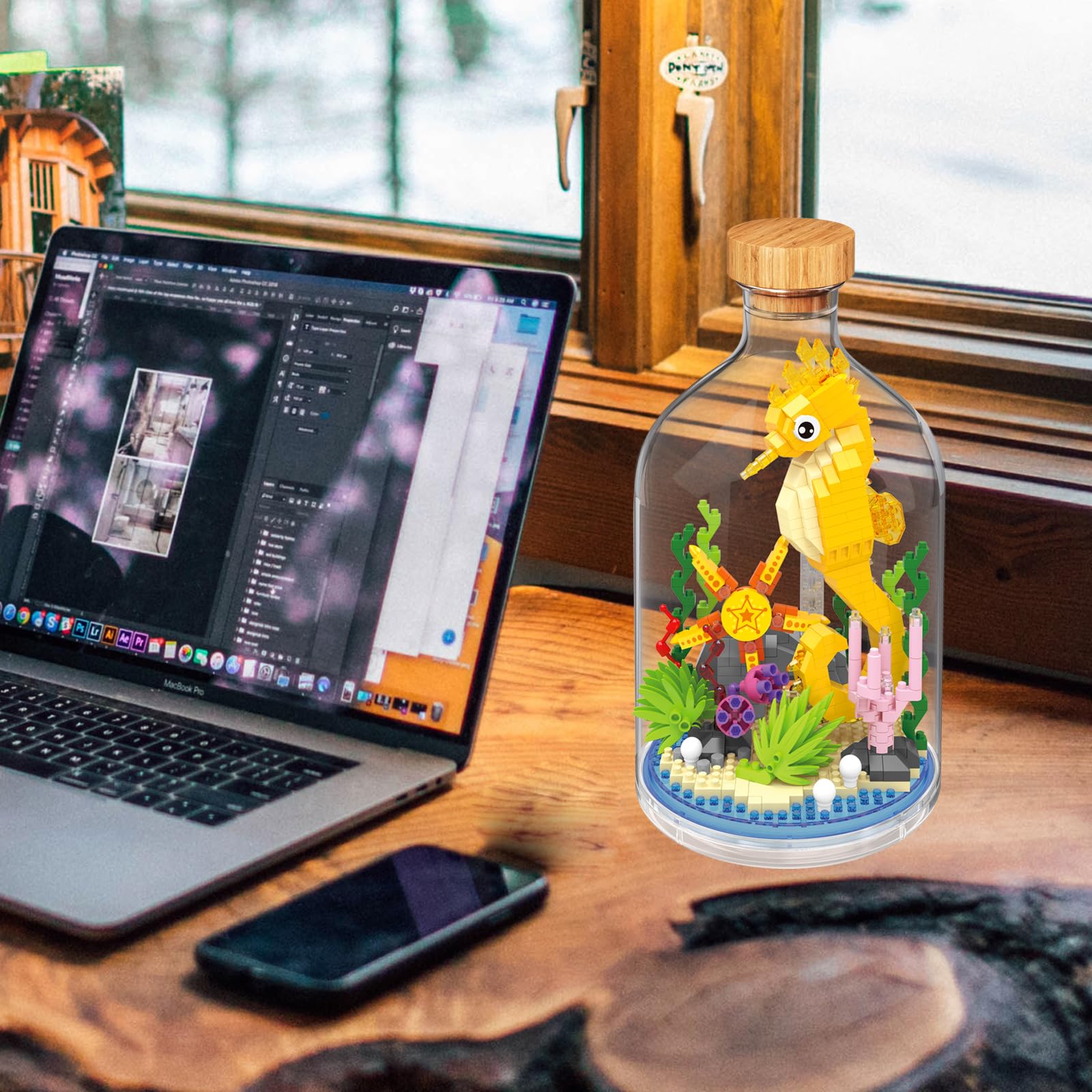 OLTLYUNH Seahorse-detailed-model close-up demonstrates precise casting and texture