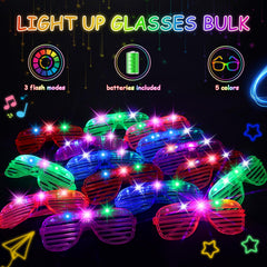 OLUPP 84-piece glow glasses bundle ideal for themed parties and celebrations.