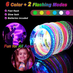OLUPP Glow Bracelets sky blue on wrist enhance ambiance