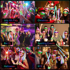 OLUPP glow fiber optic wands with dynamic color-changing effects