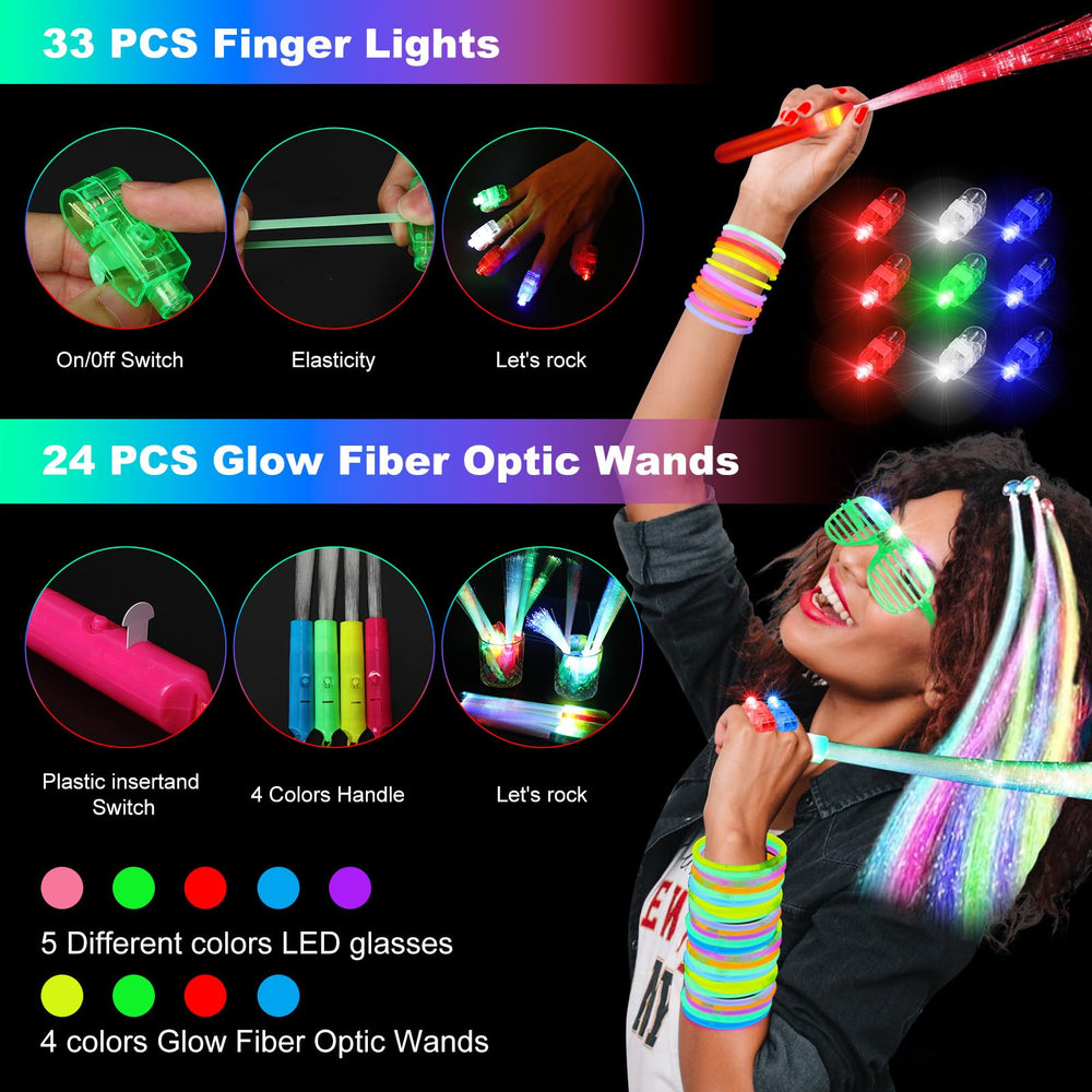 OLUPP glow party setup creates cohesive atmosphere for weddings and concerts