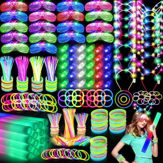 OLUPP glow party supplies full set for vibrant celebrations and easy coordination