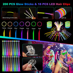 OLUPP LED hair clips adding subtle glow to outfits