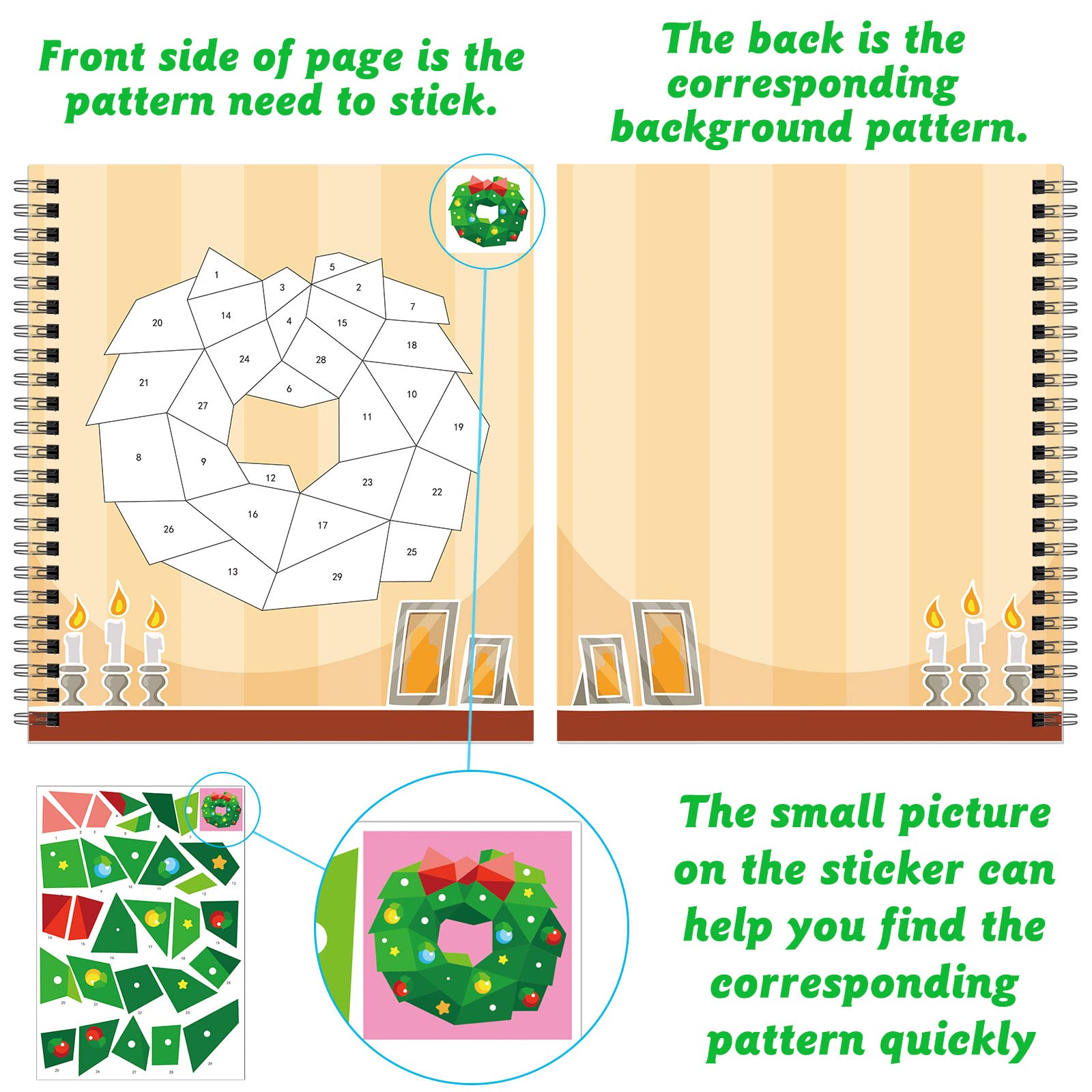 Omgouue gingerbread house page promotes imaginative storytelling with stickers