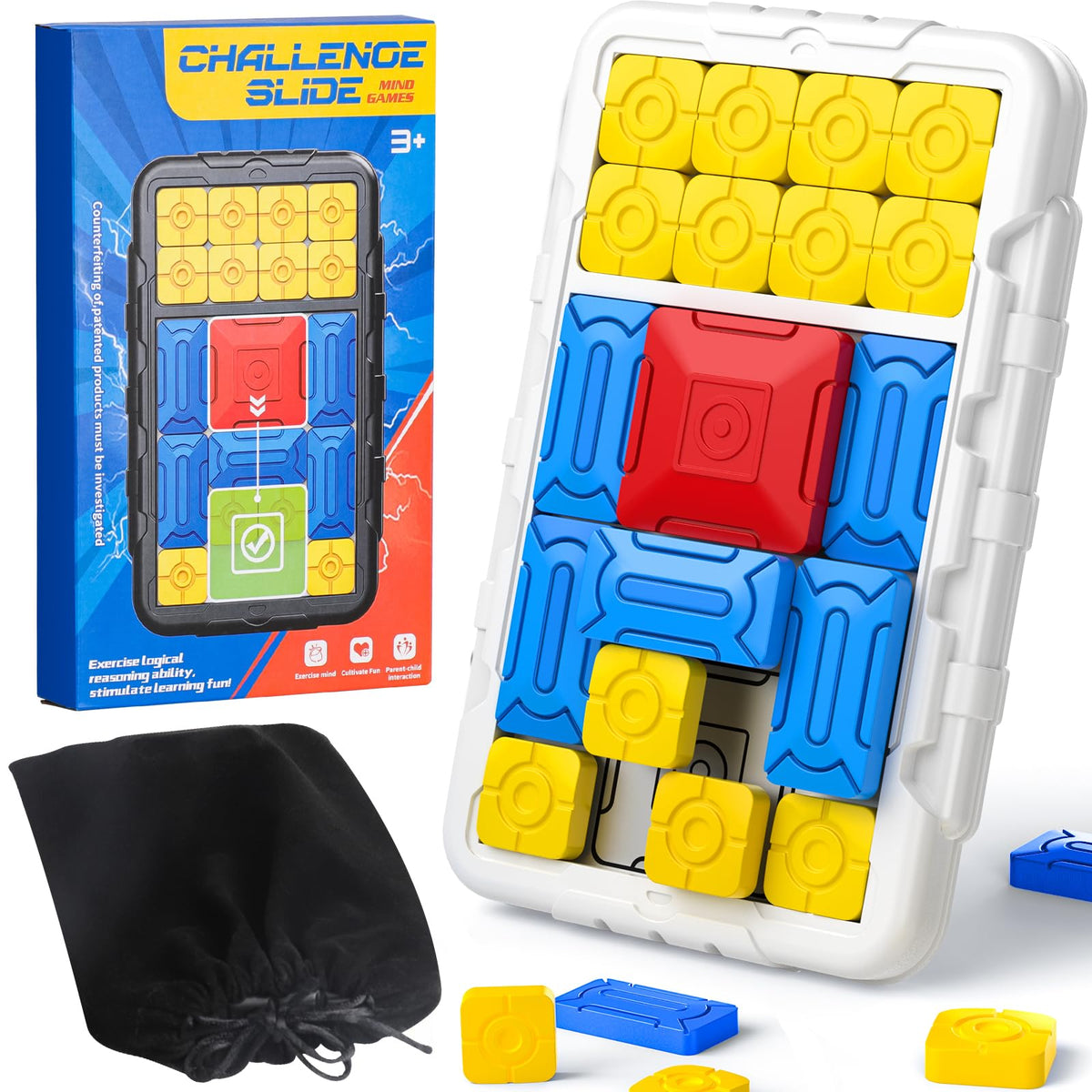 Omgpeike Super Slide checkerboard setup boosts focus during brain-teaser play