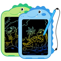 OMXDG 2-pack LCD writing tablet with 6.5-inch dinosaur design for doodling.