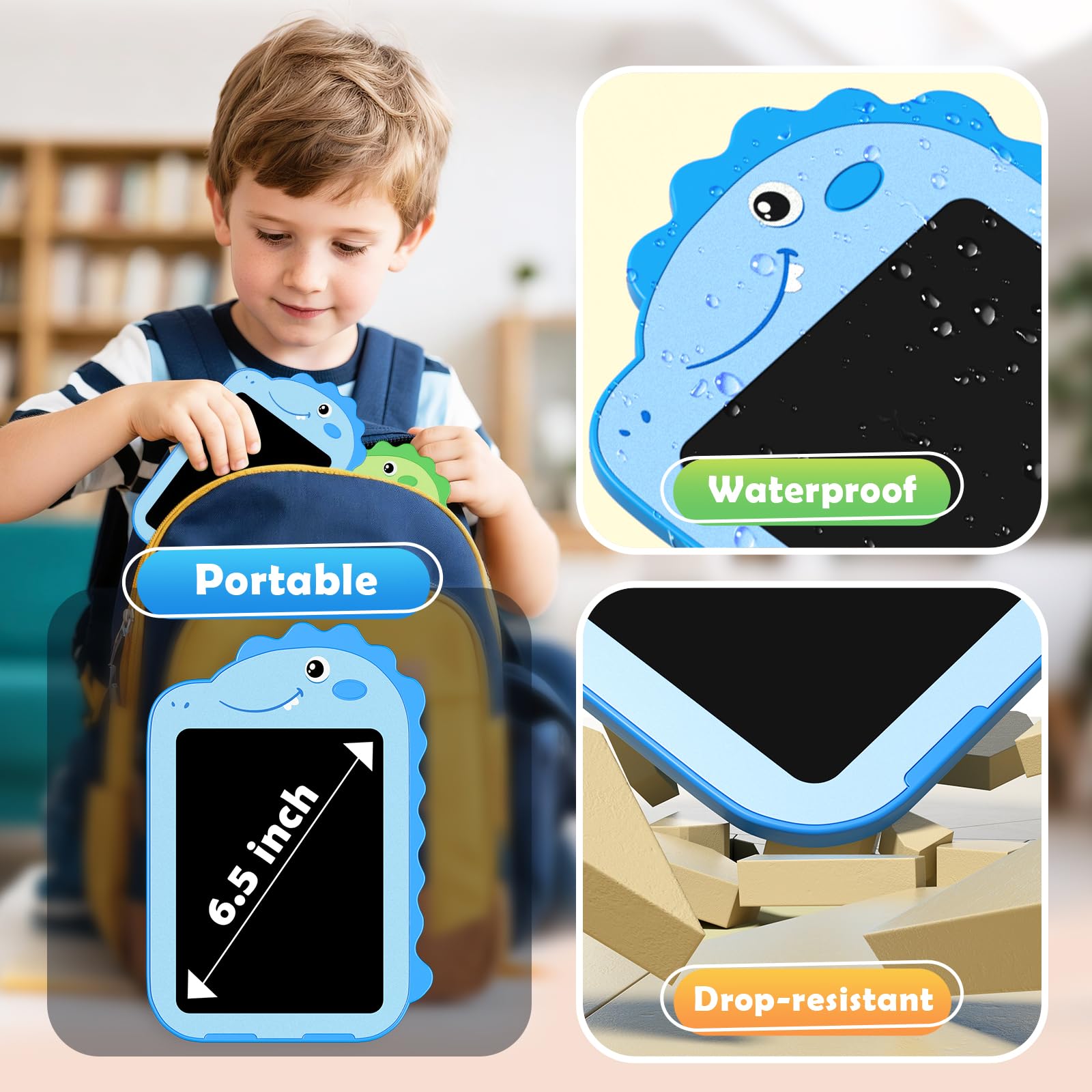 OMXDG lightweight 100g tablet fits in bags for travel.