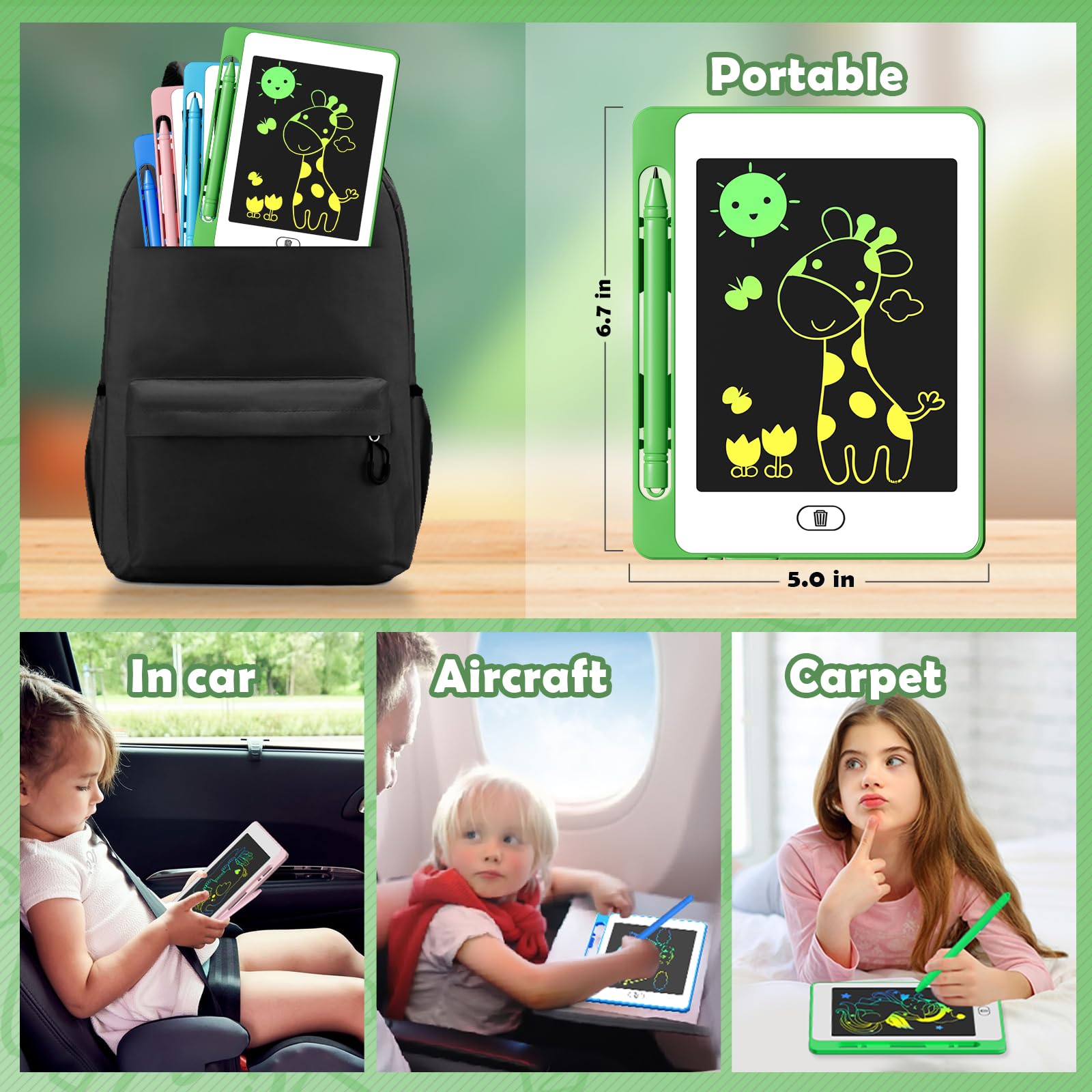 OMXDG travel-friendly kid's toy for car trips and restaurants