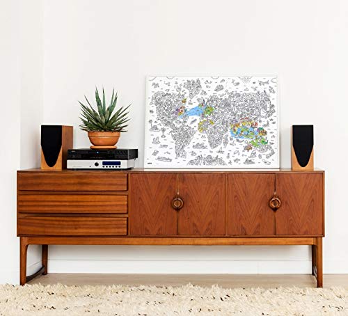 Omy Atlas landmarks coloring panel highlights iconic sites through art