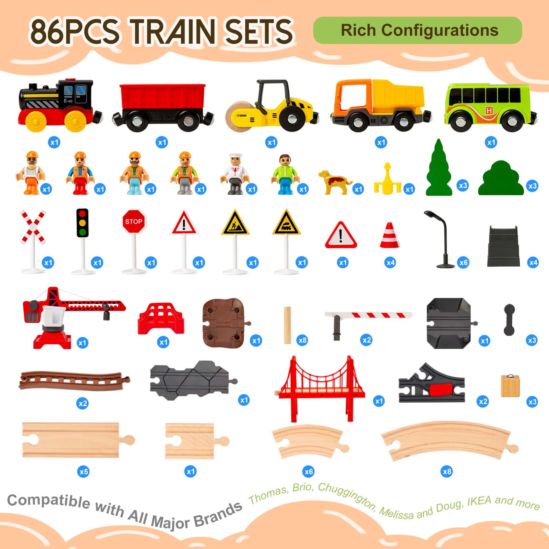 OMYbaby magnetic crane cargo enhances hands-on building and transport play.