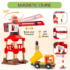 OMYbaby wooden locomotive train inspires imaginative stories and role play.
