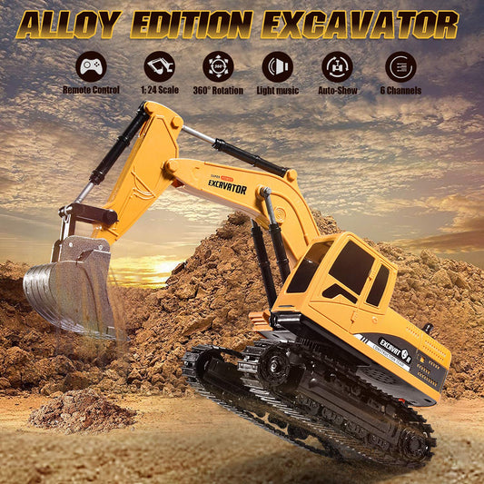 Onadrive excavator toy made with durable ABS material for long-lasting outdoor play.