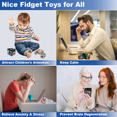 ONCOFAN Abstract Pattern Magic Cube fidget emphasizes calm focus during tasks