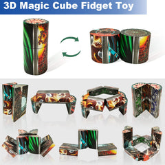 ONCOFAN Outer Space Transforms Cube demonstrates playful sensory flipping