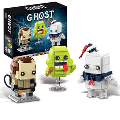 Onederbkk Halloween Ghost Action Figure Building Set parts for creative display and easy assembly.
