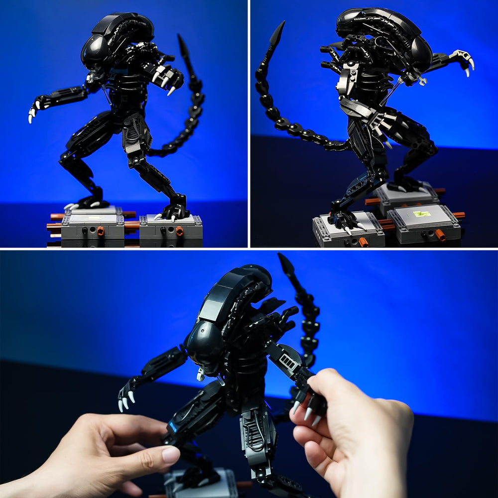 onederbkk Xenomorph LEGO-compatible design enables seamless brick integration with other sets
