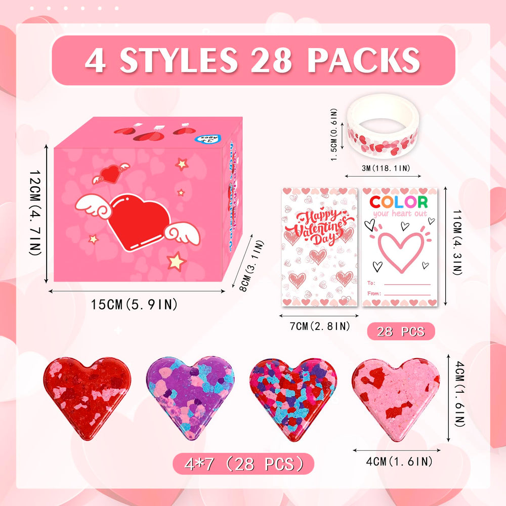 ONEHAUS heart-pattern crayon set adds color to kid valentine exchanges