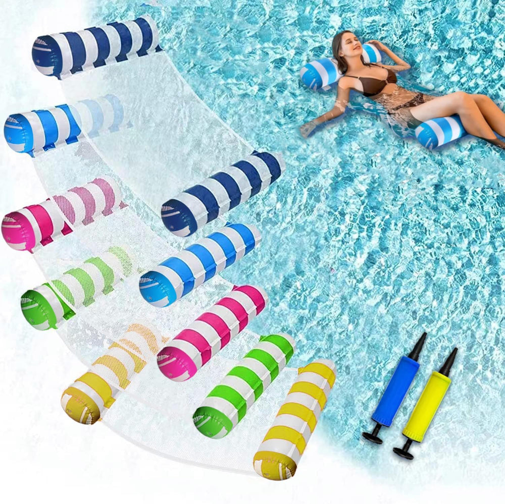 Oneirion JUXIAO XL hammock float in pool for relaxing lounging.