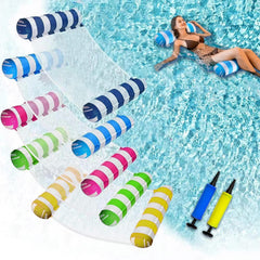 Oneirion JUXIAO XL hammock float in pool for relaxing lounging.