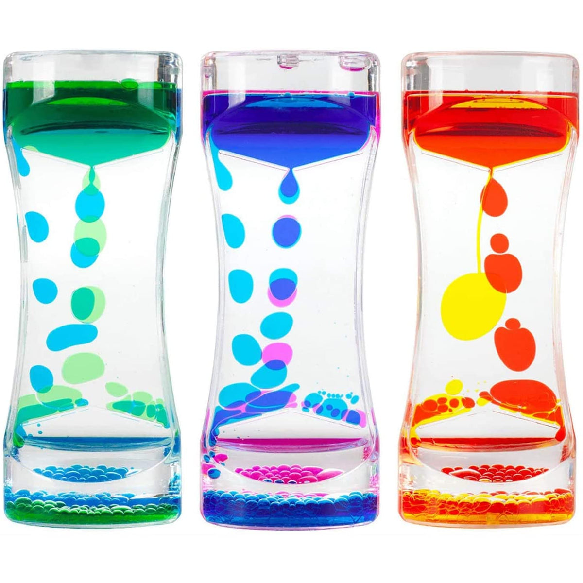 Oneshow Liquid Motion Bubbler Timer with colorful drops for calming focus at your desk