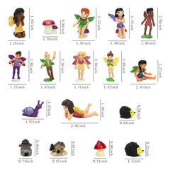 ONEST hand painted fairy figures add charm to shelves desks and table decorations
