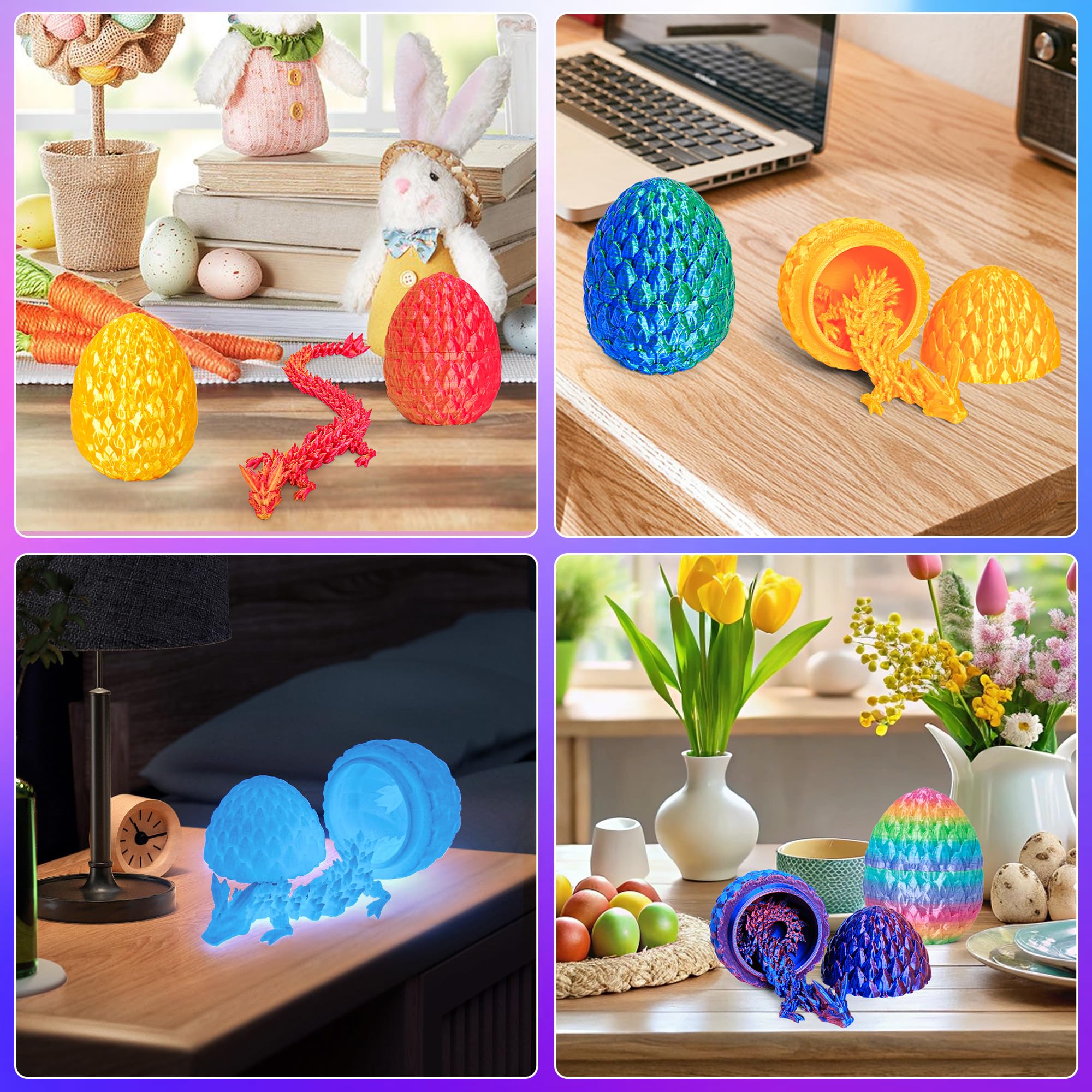 ONEVIVE dragon egg crystal dragon detail highlights intricate 3D printing precision.