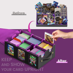 Oneyus MTG Card Storage Box dice tray keeps tokens organized during games.