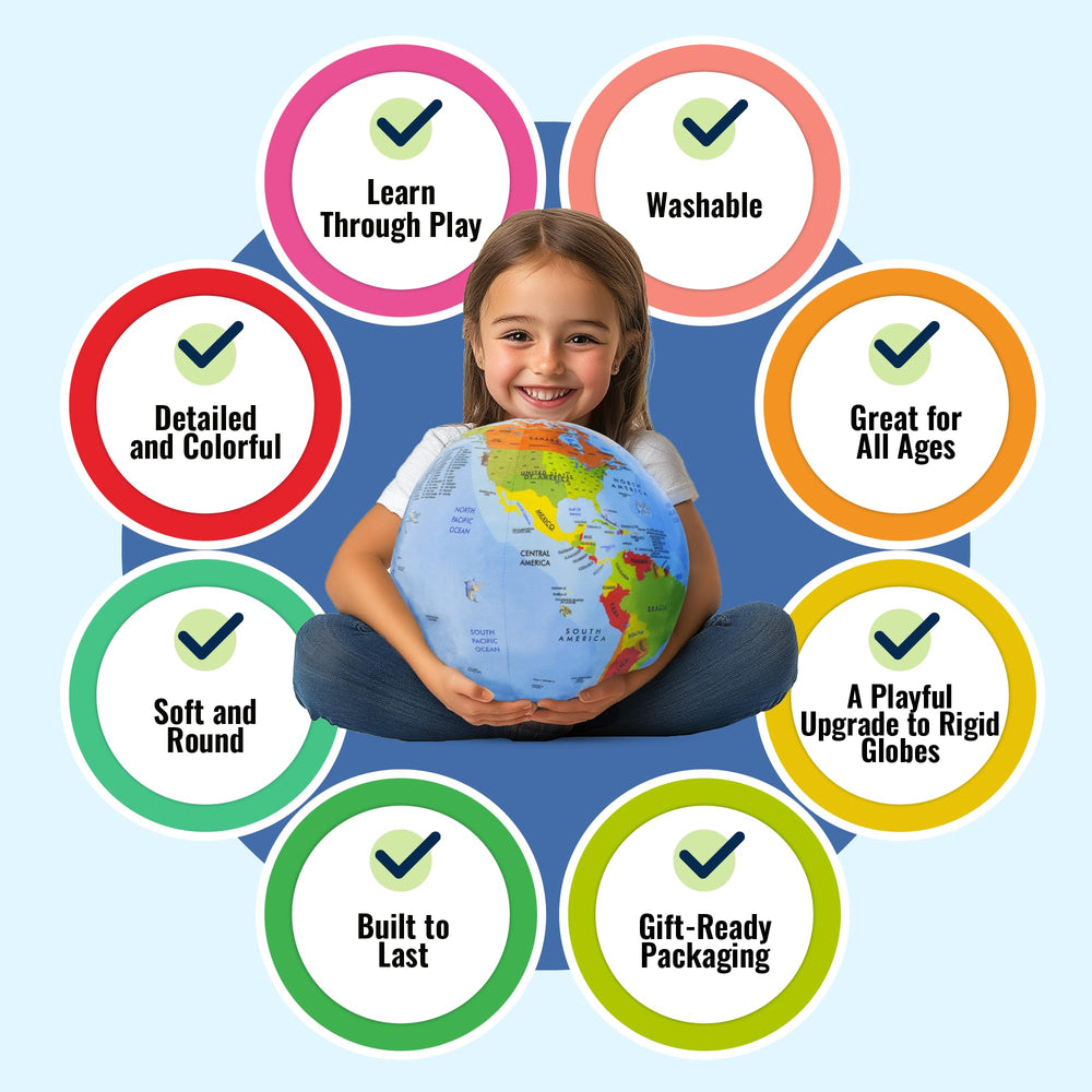 OneZa CPSIA-certified safety globe suitable for learning adventures