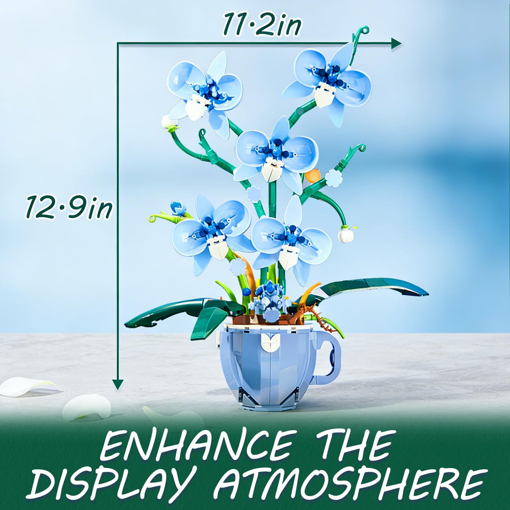 ONIMISC lifelike orchid petals create a realistic display without watering.