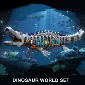 ONITUOFO dino glowing energy vessels illuminate the model with a futuristic glow
