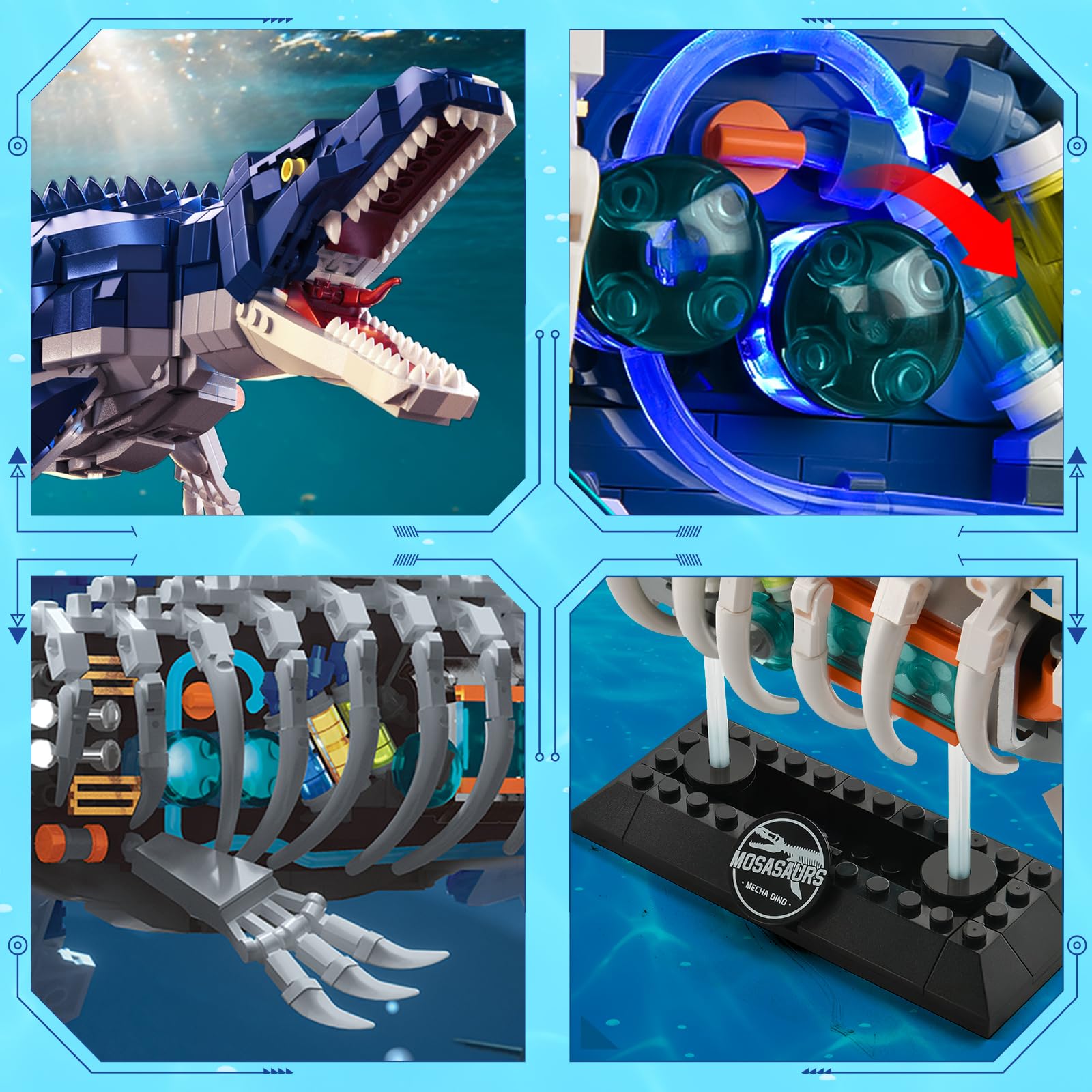 ONITUOFO dino display on a shelf enhances home or office decor