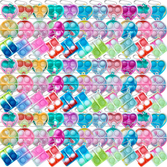 ONKULL Pop Fidget Keychain 90-Pack bundle for portable sensory play on the go