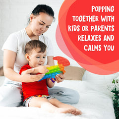Only U rainbow silicone dino shapes offer colorful sensory play for kids.