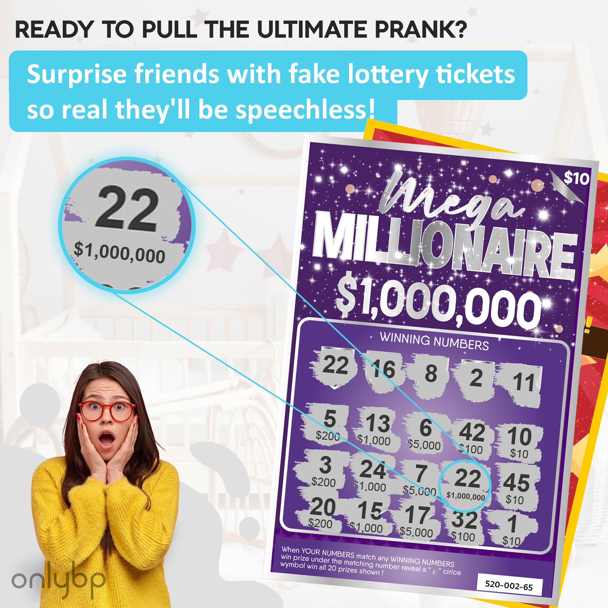 OnlyBP scratch-off cards with premium printing for authentic high-impact surprises