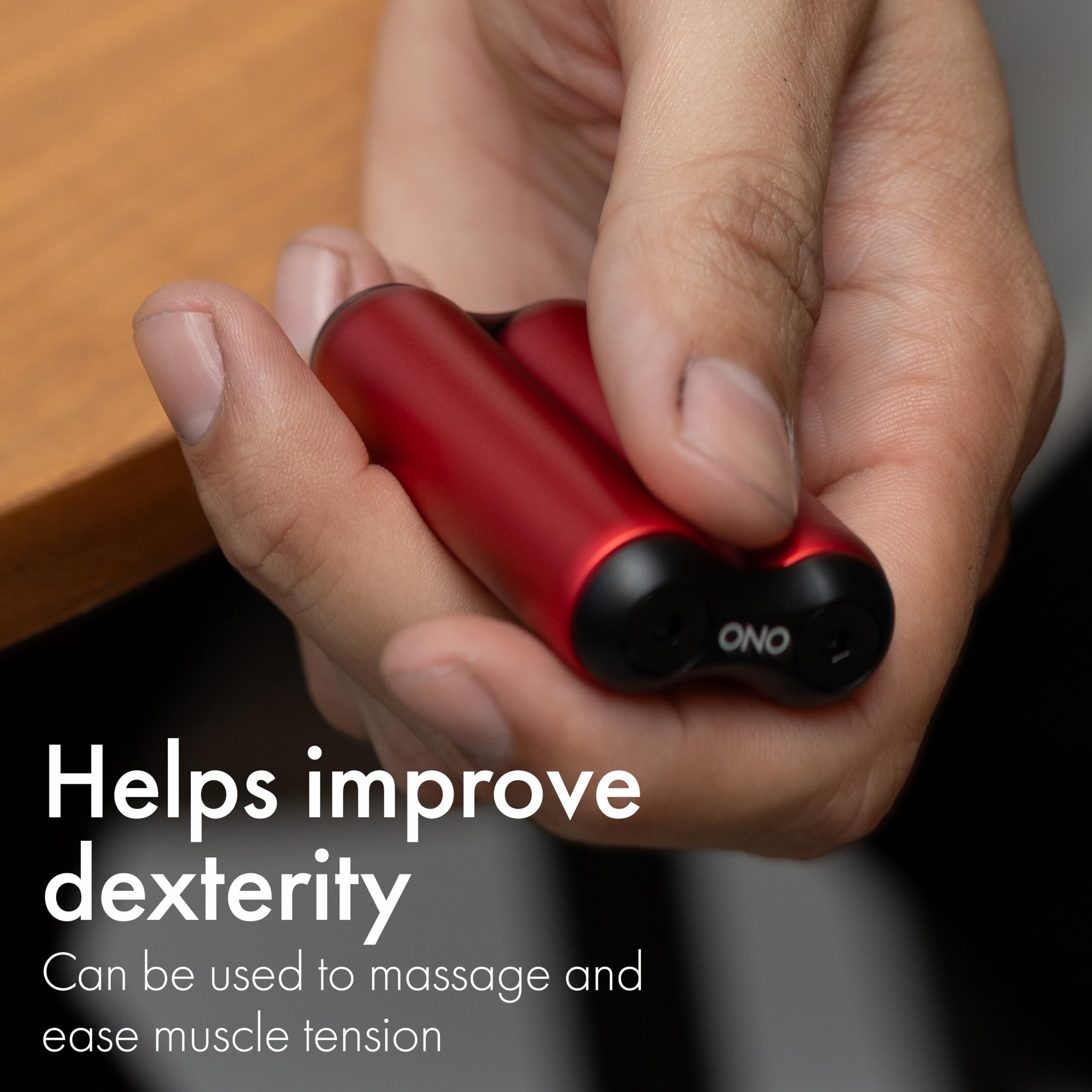 ONO Roller aluminum body highlights durable, quiet fidgeting for on-the-go productivity