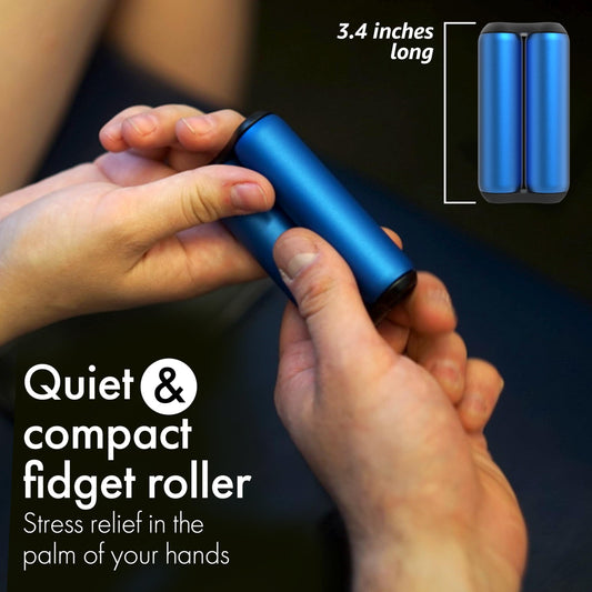 Closeup of ONO Roller rolling to emphasize smooth, quiet motion for stress relief.