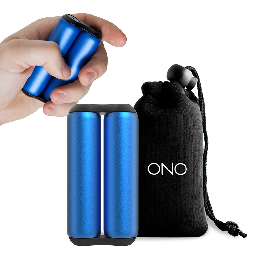 ONO Roller in hand shows compact design for on-the-go focus.